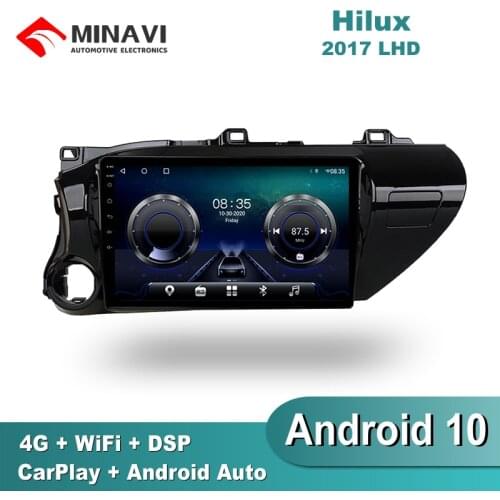 10'' IPS Android 9 Toyota HILUX REVO VIGO IMV 2016-2017 L Car Radio Multimedia GPS Navigation Navi Player Auto Stereo 2din WIFI