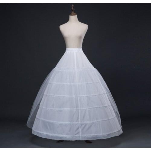 Ball Gowns Gifts Wedding Petticoats Increase Bridal Petticoat Six Steel Double Yarn King Panniers Tulle Plus Size