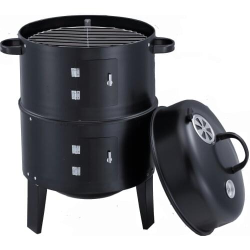 Barbecue grill Bacon stove Outdoor Griller Multi-Function Babecue Stove with smoking box