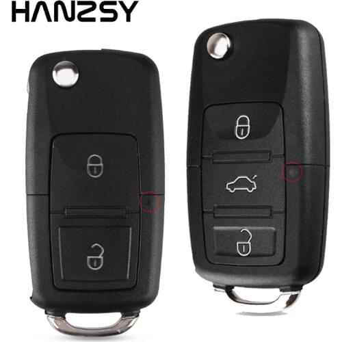 Car Remote key shell For VW golf 5 4 polo Tiguan Seat Skoda passat b5 B6 Replaceable 2 3 4 Buttons Folding Flip key Case Fob