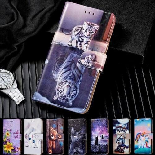 Leather Phone Cover For Huawei Y5 Y6 Y9 Y7 Prime 2017 2018 2019 Case For Huawei Honor 7A RU Version 7C 8A 8S P smart Plus Case