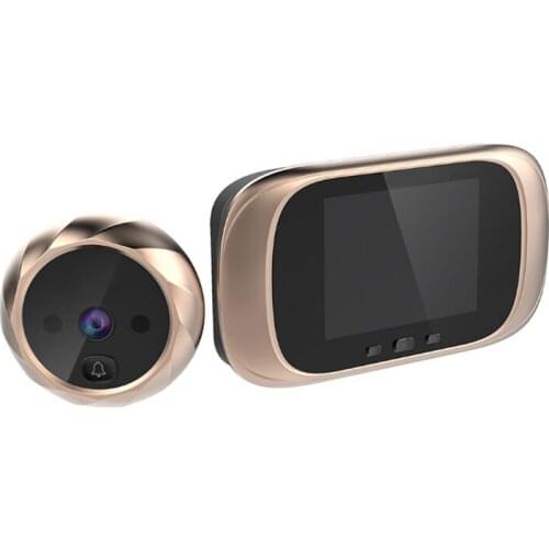 Door Bell 2.8 Inch Video-Eye Smart Cat Eye Visual Doorbell Night Viewer Electronic Cat Eye Door Mirror Comes With Memory Cat Eye
