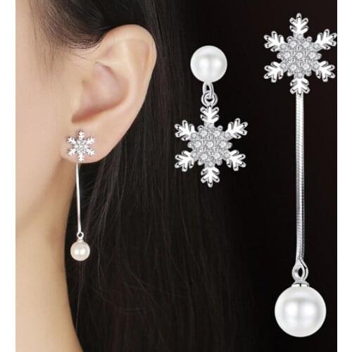 HAILLADTOP Women's Silver Earrings