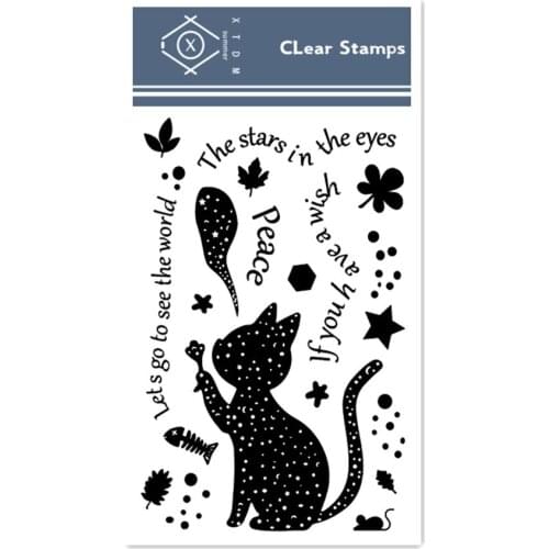 Hot selling Wolf alphabet transparent clear stamp / silicone seal roller stamp DIY scrapbook album / card production