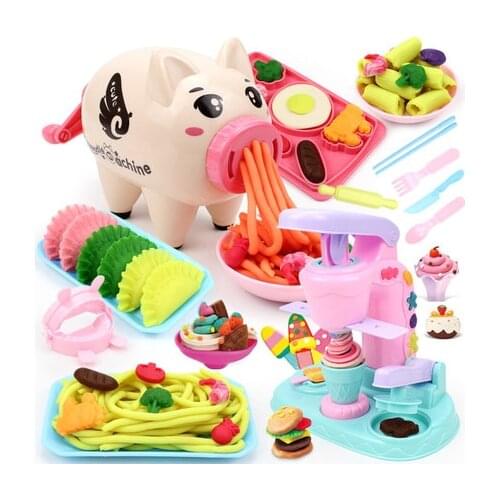 Creative Plasticine Modeling Food Clay Noddles Mold Nontoxic Toys For Children Boys Girls learning Educational Board Gift