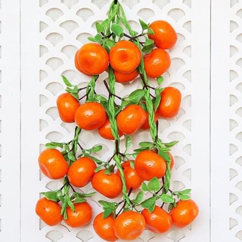 Simulation Artificial Fruit Orange String for Restaurant Hotel Home Garden Decor
