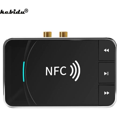 Kebidu FNC Bluetooth5.0 Audio Transmitter Receiver RCA 3.5mm AUX Jack USB Dongle Music Wireless Adapter For Car PC TV Headphones
