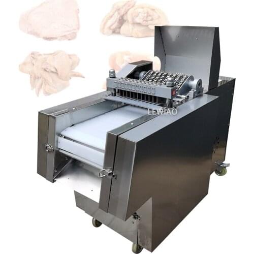 Commercial Electric 600-750Kg/H Fresh Meat Freezing Steak Chicken Pork Chop Cube Cutting Cutter Machine For Meat Processing