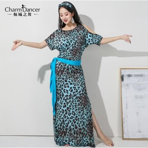 2021NEW woman belly dance costumes folk printed robe baladi shaabi costumes 4pcs set ZM328