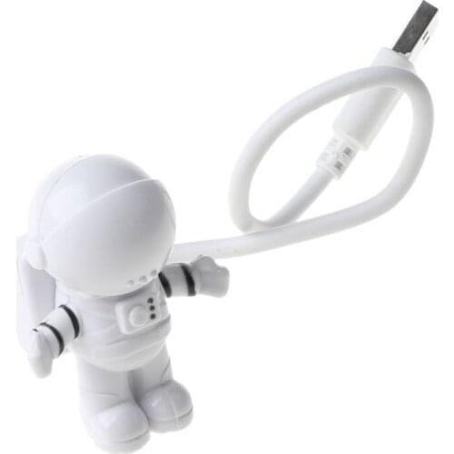 Creative Spaceman Astronaut LED Flexible USB Light Night Light for Kids Toy Laptop PC Notebook