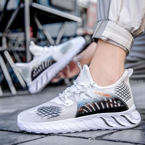 Mesh Sports Shoes Men Casual Shoes Platform Sneakers Mens Sneakers Shoes Lightweight Sneaker for Male Comfortable Footwear