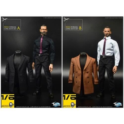 1/6 scale figure accessories mens formal long suit clothes set for 12" action figure doll.not included doll and other D1979