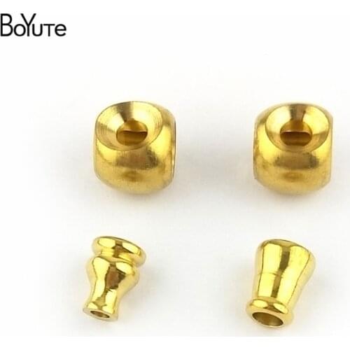 BoYuTe (5 Sets/Lot) 15MM Metal Brass Pagoda Connector Beads Accessories Diy Buddha Beads for Necklace Bracelet Jewelry Making