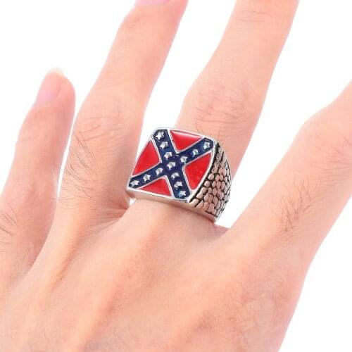Personality America Independence Day Metal Ring Unisex Ring Jewelry Decor Fingering America Independence Day Jewelry Metal Ring