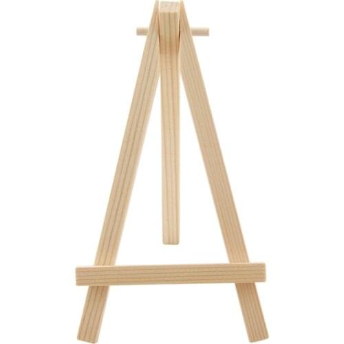 24 Pack Mini Wood Display Easel Wood Easels Set For Paintings Craft Small Acrylics Oil Projects