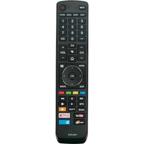 New EN3J39H Remote control for HISENSE TV Netflix YouTube 4K Now D Key 49H6E 60H6E 49H6E1 60H6E1 49H6020E 60H6020E 49H6030E