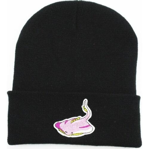 Aquatic creatures embroidery Thicken knitted hat winter warm hat Skullies cap beanie hat for kid men women 97