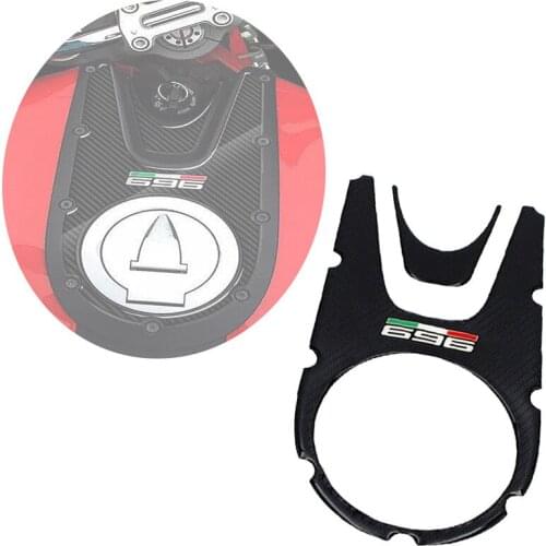 Suitable for Ducati Monster 696 2008-2015 motorcycle fuel tank gasket 3D carbon fiber pattern decorative stickers waterproof