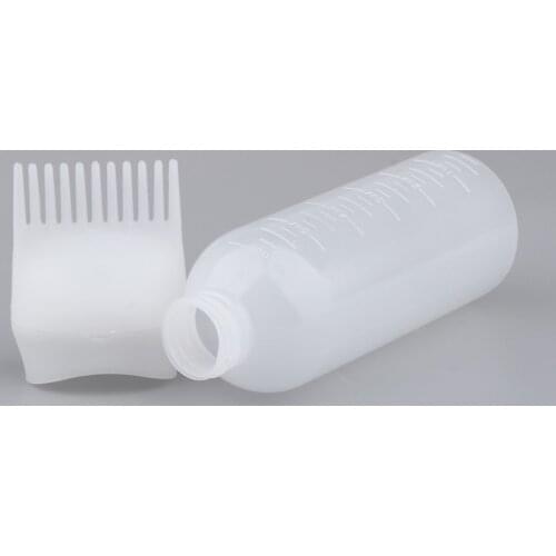 Empty 60ml Hair Dyeing Bottle Comb Color Applicator Hair Coloring Highlight