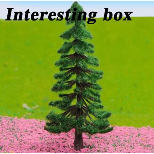 DIY building sand table model material scene production plastic eight-character pine finished tree multi-color specifications