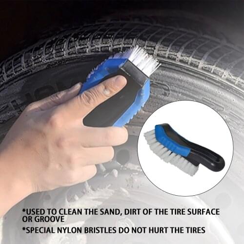 Car Cleaning Brush Upholster Cleaner Car Truck Wheel Tire Washing Brush Pedal Foot Mat Cleaning Brush Tool Car Clean Accessories