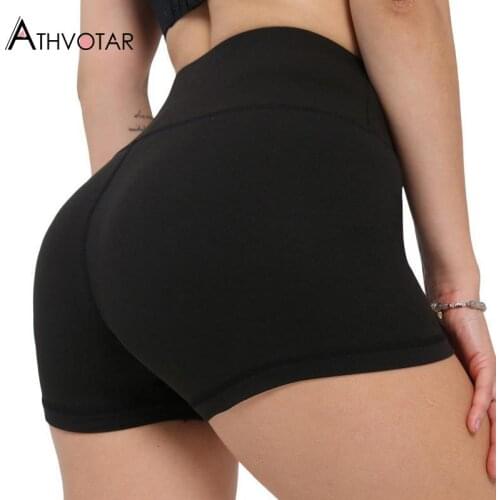 ATHVOTAR Cycling Shorts Women Biker Fitness Seamless High Waist Short Push Up Elasticity Breathable Shorts Women
