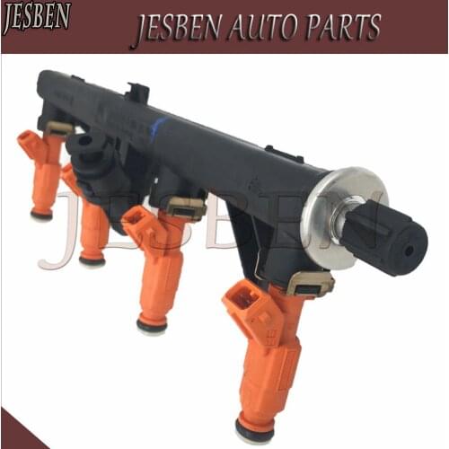 Fuel Rail 0280151048 & Fuel Injectors 0280155769 For Alfa Romeo 145 146 147 156 166 GTV Spider 1.6 2.0 1994-2010 0 280 151 048
