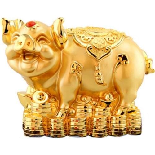 TUBA CORNUCOPIA GOLD PIG PLACES HANDICRAFT ARTICLE COLLECT BASIN LIVE ACT ZODIAC ANIMALS TO ATTRACT FORTUNE PIG GETS