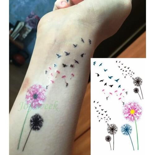 Waterproof Temporary Tattoo Sticker fly birds with tattoo small size for girl tatto stickers flash tatoo fake tattoos