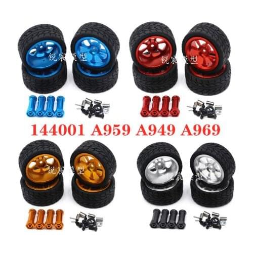 WLtoys 144001 A959 A949 A969 RC car spare parts Upgrade Metal tires