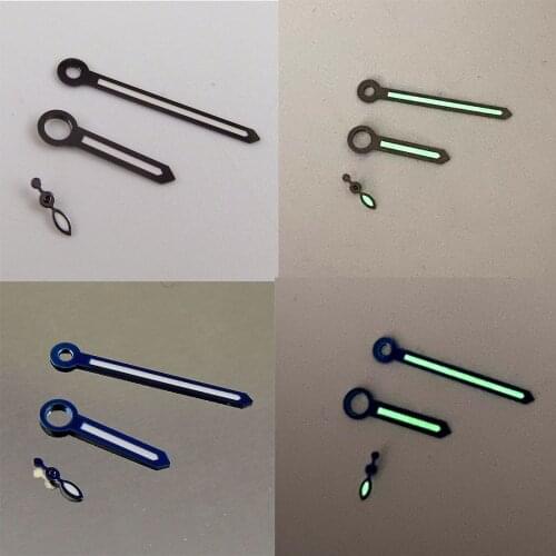 Green Luminous Watch Hands Needles Fit ETA 6497 6498 Hand Winding Movement Wristwatch Replacement