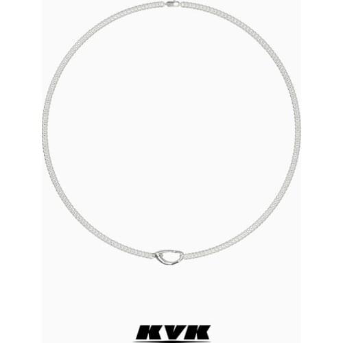 KVK niche design necklace womens clavicle chain tide high-quality sense does not fade temperament ins tide cold wind simple