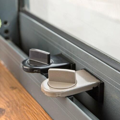 2pcs Sliding Window Locks Child Safety Lock Sash Windows Sliding Stopper Door Cabinet Locks