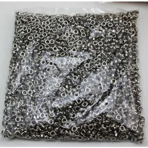 500set 3.5mm Antique Silver metal copper eyelets buttons clothes accessory handbag findings