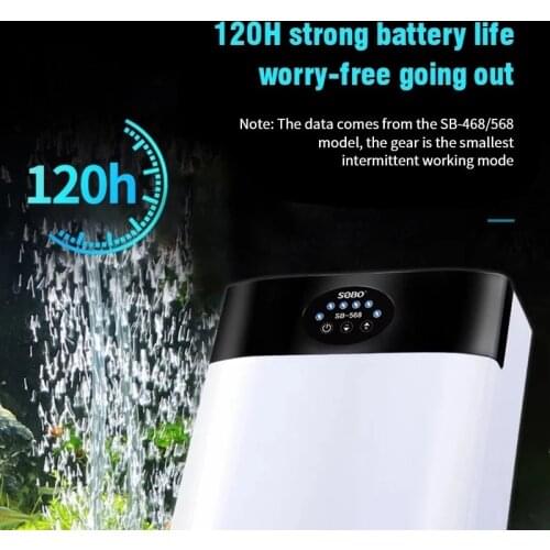 Aquarium Air Pump Fish Tank AC/DC 8800mAH Ultra Low Noise Mini Compressor Oxygen Pump USB Charging Outside Go fishing Camping