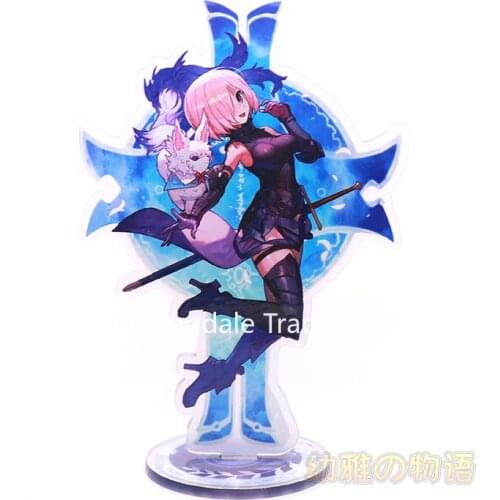 Anime FGO Fate/Grand Order Acrylic Stand Model Altria Saber Okita Souji Jeanne d'Arc Alter Figure Model Plate Toy Desk Decor