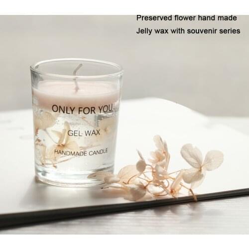 American style dried flower eternal flower fragrance essential oil scented candle cup gift with soy wax