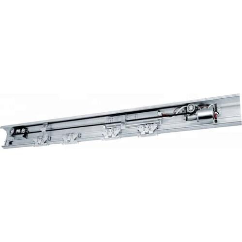 Remote control automatic door operator with infrared safety beam sensor