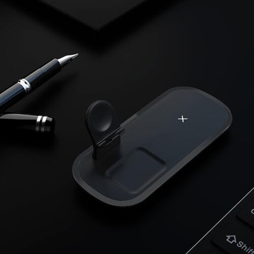 3 in 1 Wireless Charger Stand For iPhone 12 11 Pro Max XR 15W Fast Charging Induction Chargers For Apple Watch AirPods