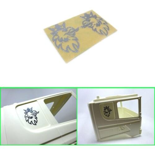 Side Rear Decoration Gripen Sticker for 1/14 Tamiya RC Truck Trailer Tipper Scania 730 620 470 Car Diy Parts