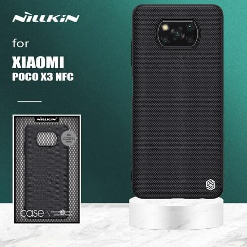 Nillkin for Xiaomi Poco X3 NFC Case 3D Textured Ultra-Thin Back Cover Soft Silicone Edge Protective Case for Xiaomi Poco X3 NFC