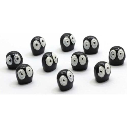 Resin Black Coalball Eggette Briquet Charcoal Coal Ball Charms Flatback Cabochon Cartoon Diy Resin For Jewelry Material