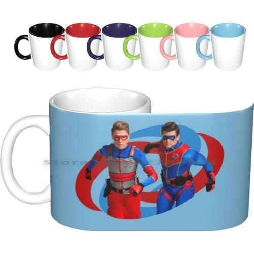Henry Danger-Action Logo Ceramic Mugs Coffee Cups Milk Tea Mug Henry Danger Captain Man Henry Danger Logo Fanart Edit Cooper