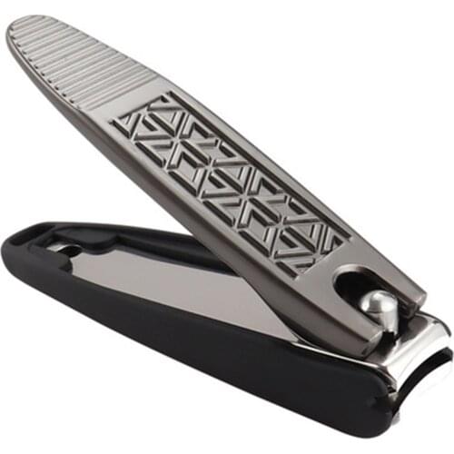 Newly Black Nail Clipper No Splash Stainless Steel Fingernails Toe Nails Clippers Nail Cutter for Women Men