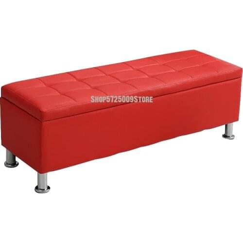 Clothing Store Sofa Fitting Room Changing Shoes Stool Can Sit Shoe Store Rest Bench Changing Room Storage Leather Stool