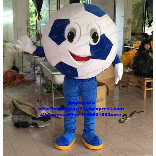 Football Soccer Foot Ball Mascot Costume Adult Cartoon Character Outfit Suit Capping Ceremony Ribbon Cutting Cere zx1182