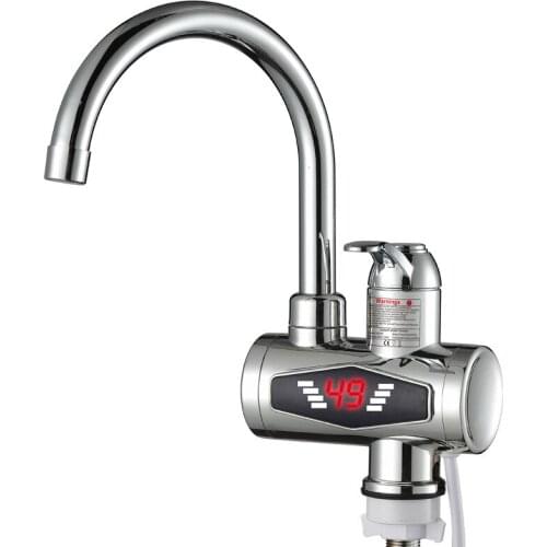 Stainless Steel Instant Hot Faucet Instantaneous Water Heater Kitchen Hot Tap Tankless Heaters 220v 3000w Digital Display