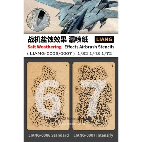 1/35 1/48 1/72 Military Model Fighter Salt Weathering Effects Airbrush Stencils Model Scene Hobby Tools