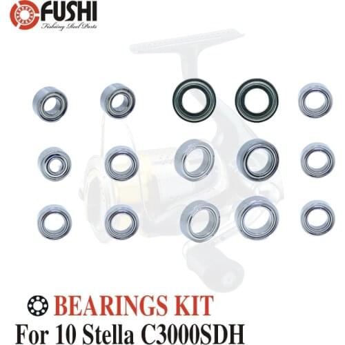 Fishing Reel Stainless Steel Ball Bearings Kit For Shimano 10 Stella C3000SDH / 02433 Spinning reels Bearing Kits