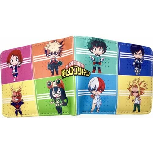 New Arrival My Hero Academia Wallet With Coin Pocket Card Holder Short Purse for Young